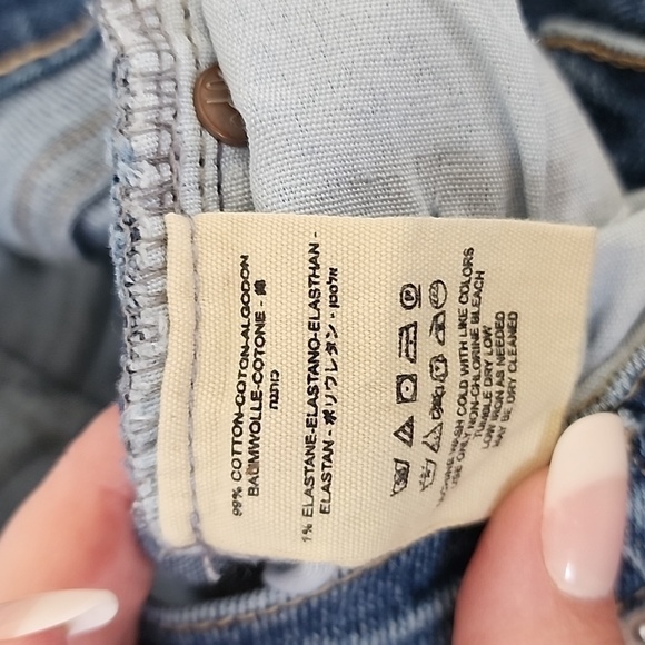 Free People We The Free Distressed Jeans Sz 25 - Picture 7 of 7